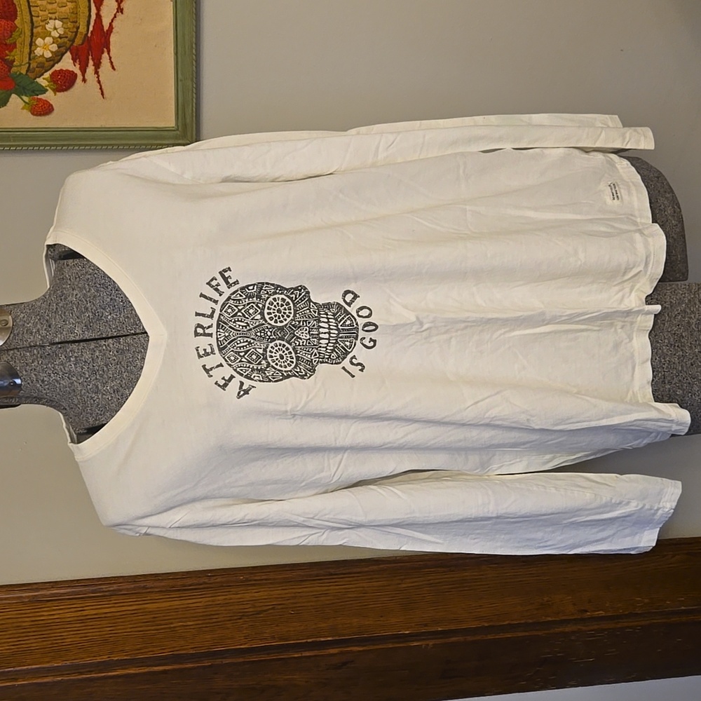 Life is Good Afterlife White Long Sleeve Tee
